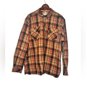 5.11 Tactical Men's Performance Plaid Flannel Shirt brown plaid pattern Size XXL